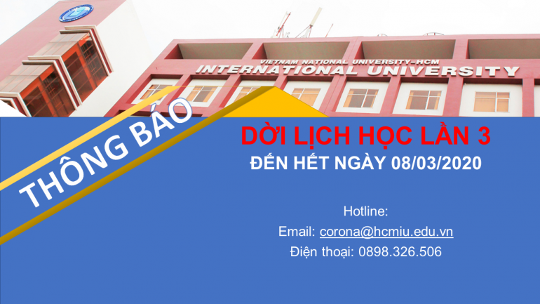 dời ngày nhập học lần 3