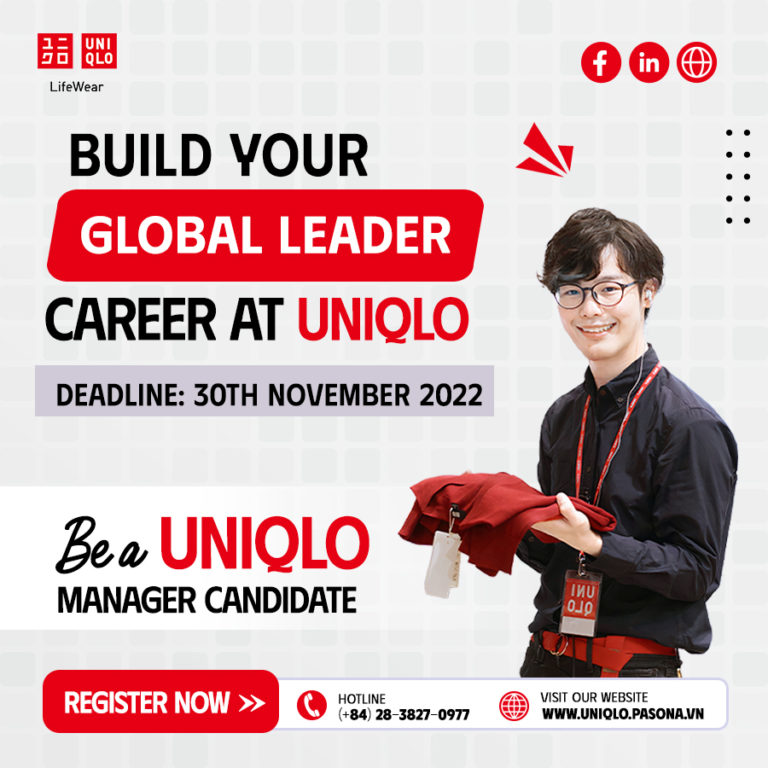 UNIQLO Manager Candidate 2022 Chương trình tìm kiếm Nhà lãnh đạo toàn