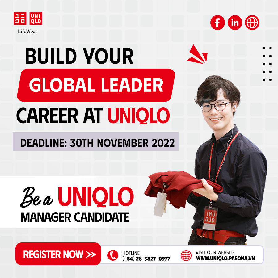 UEB Job Fair  Jobs in Digital Business  Economics  UNIQLO Việt Nam tuyển  dụng Vị trí Nhân viên bán hàng UNIQLO Việt Nam chào đón các bạn quan tâm  tới