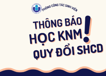 Thông báo dành cho sinh viên đã đăng ký học kỹ năng mềm quy đổi SHCD