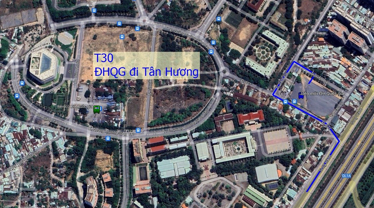 TB Di Dời Bến xe buýt khu A ĐHQG-HCM – IU Office of Student Services