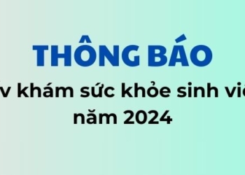 Thông báo_V/v khám sức khỏe sinh viên năm 2024