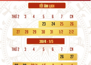 THÔNG BÁO: LỊCH NGHỈ TẾT ÂM LỊCH VÀ CÁC NGÀY LỄ NĂM 2025