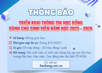 Chương trình Học bổng sinh viên năm học 2025-2026