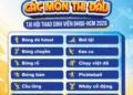 [HTSV2026] GIỚI THIỆU CÁC MÔN THI ĐẤU