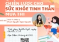 CHUYÊN ĐỀ TÂM LÝ:  CHIẾN LƯỢC CHO SỨC KHỎE TINH THẦN MÙA THI