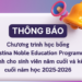Chương trình học bổng Christina Noble Education Programme dành cho sinh viên năm cuối và kế cuối, hệ đại học chính quy năm học 2025-2026