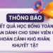 Thông báo – Kết quả học bổng toàn phần dành cho sinh viên có hoàn cảnh khó khăn, khuyết tật năm học 2025-2026