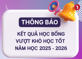 Thông báo – Kết quả học bổng vượt khó học năm học 2025 – 2026