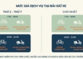 [THÔNG BÁO] ĐỊA ĐIỂM, THỜI GIAN VÀ MỨC GIÁ DỊCH VỤ TẠI BÃI GIỮ XE DÀNH CHO NGƯỜI HỌC