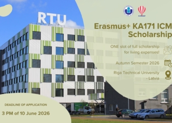 [HTTT] – Học bổng Erasmus+ KA171 – Riga Technical University – RTU (Latvia)