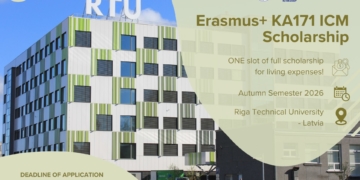 [HTTT] – Học bổng Erasmus+ KA171 – Riga Technical University – RTU (Latvia)
