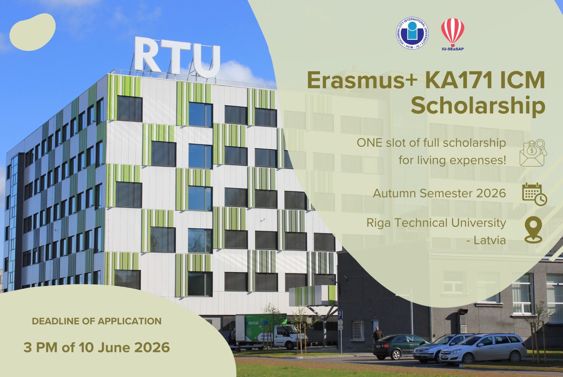 [HTTT] – Học bổng Erasmus+ KA171 – Riga Technical University – RTU ...