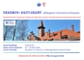 Học bổng ERAMUS+ KA171 dành cho ứng viên tham gia Chương trình Blended Intensive Program tại Klaipeda University (Lithunia)