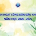 Bài kiểm tra kiến thức Tuần Sinh hoạt công dân đầu khóa năm học 2026 – 2027