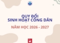 Chương trình Quy đổi Sinh hoạt công dân năm học 2026 – 2027