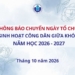 Thông báo dời lịch tổ chức chương trình SHCD giữa khóa đợt 2 năm học 2026 – 2027